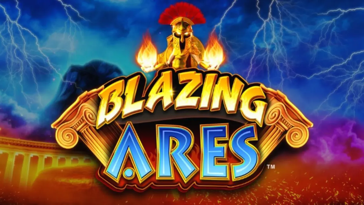 Interface do slot Blazing Ares com temática de guerra grega
